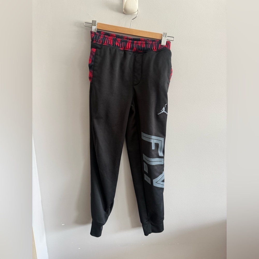 Jordan Kids Black and Red Joggers